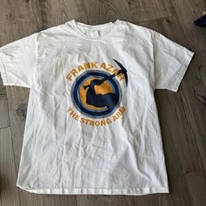 Rare Denver Nuggets X Frank Azar The Strong Arm Mens L White T Shirt Free Ship
